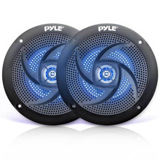 Pyle PLMRS63BL 6.5 Low-Profile Waterproof Marine Speaker Pair